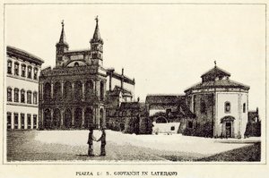 Rome : Place de Saint-Jean-de-Latran - Italian School