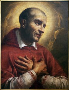 Saint Charles Borromée (1538-1584). (San Carlo Borromeo) Fragment d