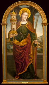 Sainte Barbe - Peinture d