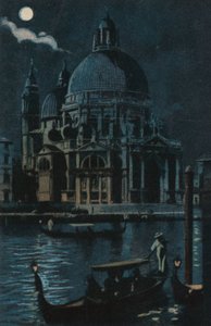 Santa Maria della Salute (lithographie couleur) - Italian School