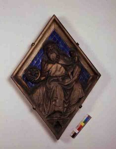 Saturne, carreau en relief du Campanile