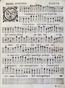 Partition musicale pour Concerto 5 dans Canzoni alla francese par Adriano Banchieri