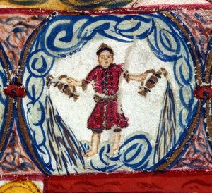 Signe du Verseau. Horoscope italien, milieu du XVe siècle - Italian School