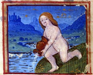 Signe du Verseau. Horoscope italien, milieu du 15ème siècle