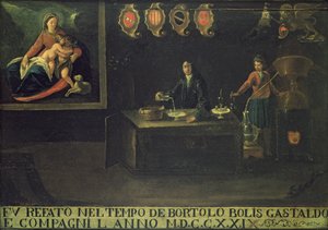Enseigne de la guilde des pharmaciens vénitiens, 1729