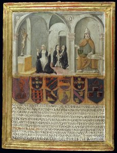 Sainte Catherine de Sienne (1347-80) recevant les stigmates - Italian School