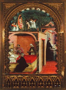 Saint Jérôme dans sa cellule et le rêve de Saint Jérôme, c.1450
