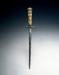 Stylet avec poignée en forme de figures de Charité, Justice et Espoir, vers 1650 - Italian School