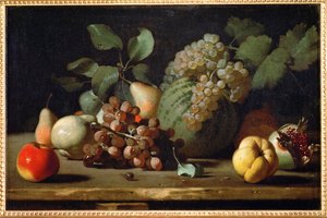 Nature morte aux raisins et à la grenade, début ... - Italian School