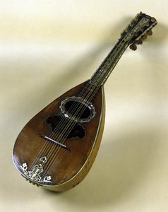 Nature morte de mandoline napolitaine inventée par Giuseppe Filano. Naples 1784