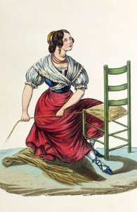Fabricant de chaises en paille - Italian School