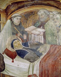 La Mort de Sainte Scholastique - Italian School