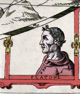 Le philosophe grec Platon (428-348 av. J.-C.) (détail) - Italian School