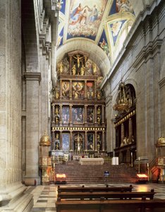 Le maître-autel de la basilique - Italian School