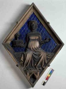 La Lune, carreau en relief du Campanile