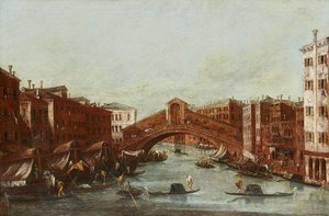 Le pont du Rialto depuis le Grand Canal