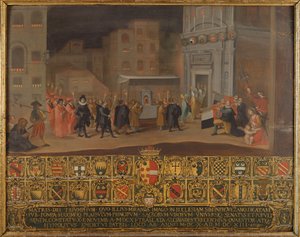 La translation des restes de la Madonna de Provenzano, 1610 - Italian School