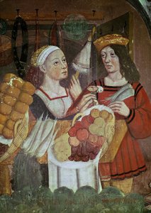Le marché aux légumes (détail)