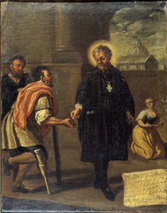 Le bienheureux Garcia Martinez (Garcia Martinez blessé), École napolitaine