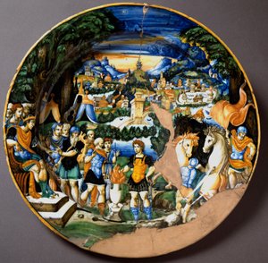 Le héros Caius Mucius Scaevola face à Porsenna, roi étrusque