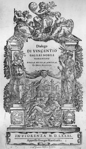 Page de titre de Della Musica Antica et della Moderna par Vincenzo Galilei, 1581 - Italian School