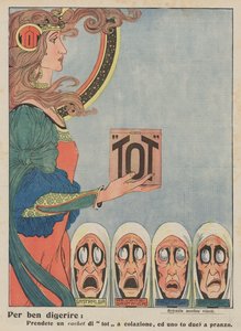 Tot (colour litho) - Italian School