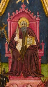 Triptyque : Saint Antoine abbé trônant, Saint Paul l