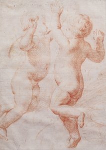 Deux putti dansants, vers 1700