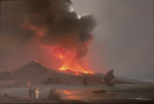 Le Vésuve en éruption en 1820