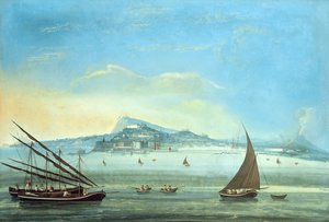Vue de Naples (détail) - Italian School
