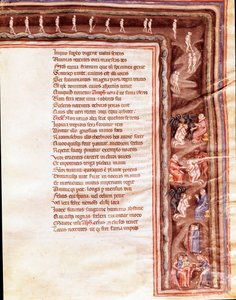 Vue des Enfers, illustration pour Hercule Furieux de Sénèque (miniature)