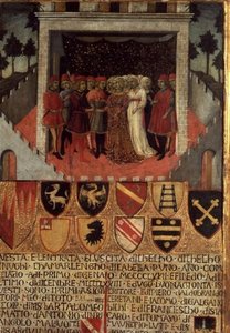 Festin de mariage, siennois, c.1400