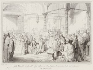 Zilia Dandolo, épouse du doge Lorenzo Priuli, jure l