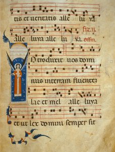 fol 4v. Graduel, vers 1260