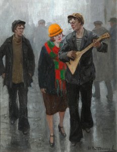 Un jeune couple, années 1920 - Ivan Alexeyevich Vladimirov