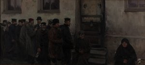 Devant une taverne - Ivan Alexeyevich Vladimirov