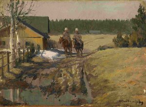 Cosaques à cheval, 1916 - Ivan Alexeyevich Vladimirov