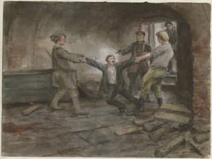 Homme détenu et exécuté de la série d