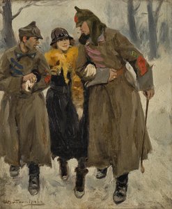 Soldats avec prostituée