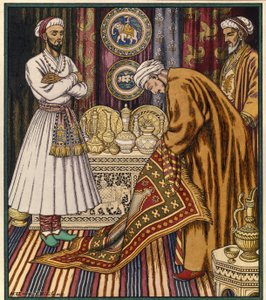 Le Prince Ali achete un tapis volant - Ivan Yakovlevich Bilibin
