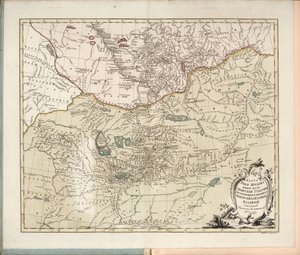 Carte de la rivière Irtych, la partie sud du gouvernorat de Sibérie, 1777 - Ivan Ivanovich Islenyev
