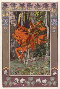 Illustration pour Vassilisa la Belle (lithographie en couleur)