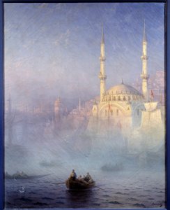 Constantinople, la mosquée de Tophane (Mosquée Nusretiye) - Ivan Konstantinovich Aivazovsky