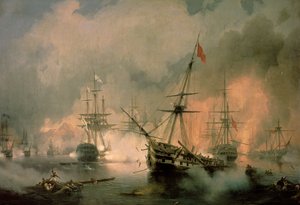 La bataille de Navarin, 20 octobre 1827 - Ivan Konstantinovich Aivazovsky