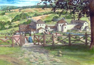 Grande Villa Romaine de Witcombe, vers 250 après J.-C., c. 1990-2010