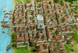 Fort romain de Richborough, Kent, 3ème siècle - Ivan Lapper