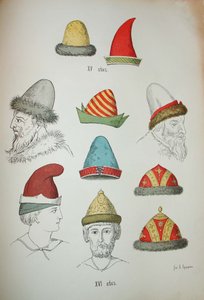 Coiffures russes des XVe et XVIe siècles - Ivan Mikhaylovich Snegirev