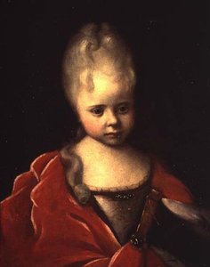 Portrait de la grande-duchesse Yelizaveta Petrovna enfant, vers 1712-13