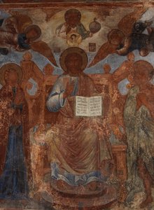 Fresque dans la cathédrale de Notre-Dame du Signe, Novgorod, début du 18ème siècle - Ivan Yakovlevich Bakhmatov