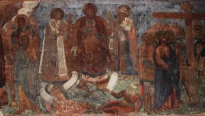 Fresque dans la cathédrale de Notre-Dame du Signe, Novgorod, début du 18e siècle - Ivan Yakovlevich Bakhmatov